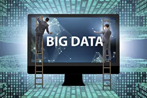 Big Data Concept Imprime: Big data concept with data mining analyst