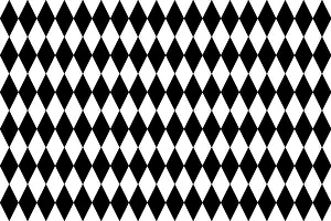 Bavarian Tradition Imprime: Black and white diamond pattern as background
