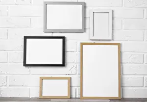 Concrete Structure Imprime: Blank frames wall
