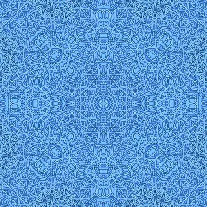 Abstract Art Patterns Imprime: Blue background with abstract pattern