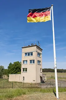 Inner German Border History Imprime: Former border tower of the GDR