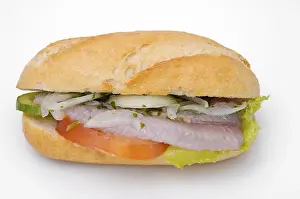 Bread Roll Nutrition Imprime: Bread roll with fish