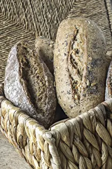 Bread Roll Nutrition Facts Imprime: Bread rolls in a bread basket