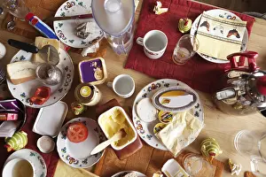 Breakfast Table Setting Imprime: Breakfast On Table