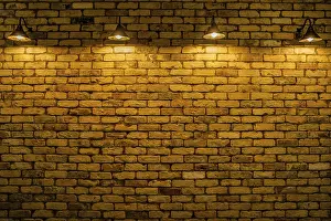 East Asia Cityscape Imprime: Brick wall (background material)