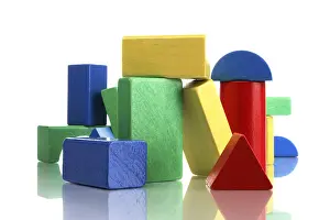 Colorful Toy Blocks Imprime: Bricks