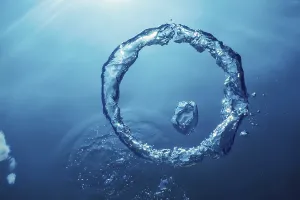 No People Underwater Photo Imprime: Bubble Ring Underwater, Ring Bubble