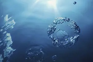 Underwater World Images Imprime: Bubble Ring Underwater, Ring Bubble