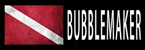 Water Sports Imprime: Bubblemaker young diver, Diver Down Flag