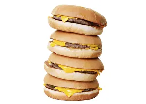 Unhealthy Nutrition Imprime: Burger stack, cut out