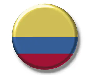 Ecuador Flag Imprime: Button, flag of Ecuador