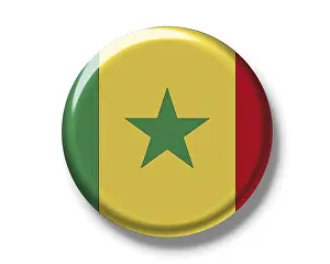 Imágenes Relacionadas Imprime: Botón, bandera de Senegal.