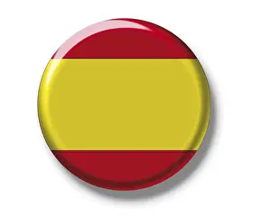 Spain Flag Imprime: Button, flag of Spain
