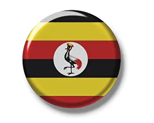 Impresiones de Botón, bandera de Uganda Imágenes Relacionadas Imprime: Botón, bandera de Uganda.