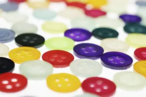 Colourful Still Life Imprime: Buttons