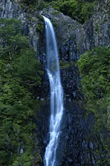 Laurisilva Forest Imprime: Cascata do Risco, Risco waterfall