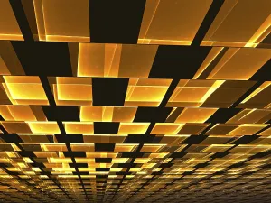Computer Generated Background Imprime: Ceiling tiles - abstract computer-generated image
