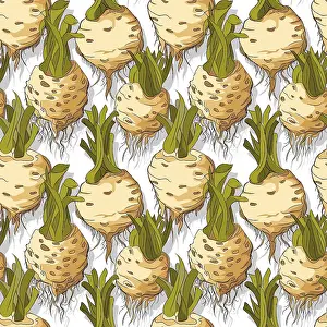Healthy Eating Symbol Imprime: Celery roots repeating pattern