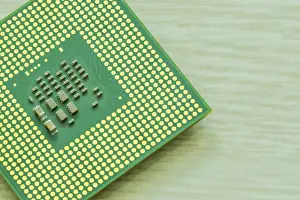 Computer Hardware Design Imprime: Bottom side of central processor unit (CPU)