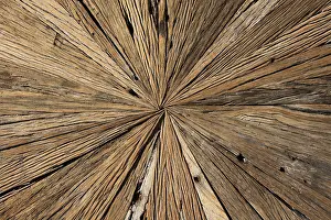 Weathered Wood Grain Imprime: Centre of an old table top