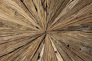 Wood Texture Patterns Imprime: Centre of an old table top