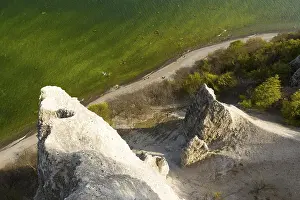 Steep European Coastline Imprime: Chalk cliffs