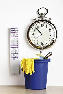 Workplace Cleanliness Imprime: Check clock