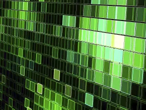 Virtual Reality Concept Imprime: Checkered technology background - abstract computer-generated image