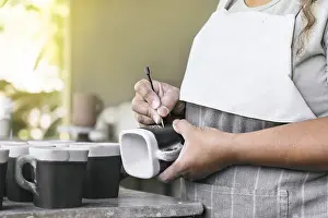 Artisan Craftsmanship Imprime: Clay workshop. The process of creating pottery