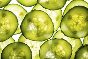Fresh Green Vegetable Imprime: A close up image showcasing thin