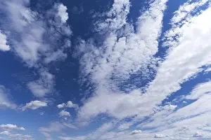 Blue Sky Background Image Imprime: Cloud formations, background image, Germany