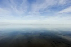 Cloudy Sky Reflections Imprime: Cloud reflection in the mudflats