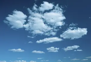 Blue Sky And White Clouds Imprime: Clouds