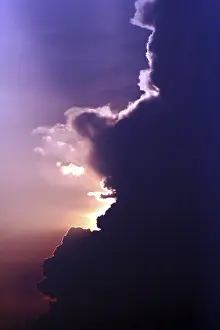 Backlit Clouds Imprime: Clouds in backlight