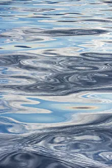 Deserted Danish Coastline Imprime: Clouds reflected on the surface of the sea