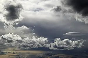 Deserted Landscape With Clouds Imprime: Clouds in the sky, cloud landscape