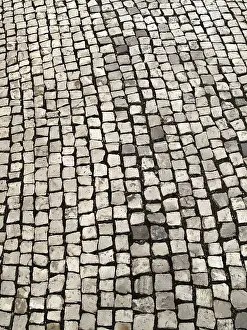 European Street Scene Imprime: A cobblestone texture image