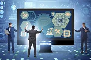 Modern Healthcare Technology Imprime: Cognitive computing concept as modern technology