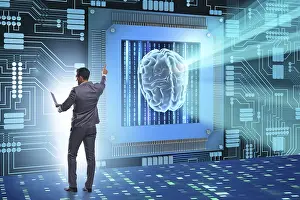 Modern Healthcare Technology Imprime: Cognitive computing concept as modern technology