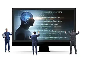 Cognitive Computing Concept Imprime: Cognitive computing and machine learning concept