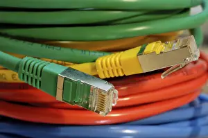Coloured Network Cables Imprime: Coloured network cables for computer