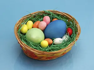Colourful Easter Eggs Imprime: Colourful Easter eggs, small and large