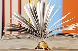 Book Composition Imprime: Composition with books on the table
