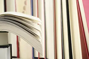 Educational Institution Imprime: Composition with books on the table