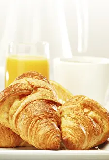 Breakfast Food Arrangement Imprime: Composition with breakfast on the table