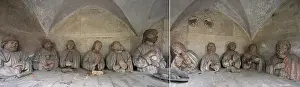Late Gothic Style Building Imprime: Composition of the figurative representation of the Last Supper