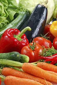 Raw Vegetable Composition Imprime: Composition with raw vegetables
