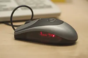 Computer Mouse Imprime: Computer mouse on the desk