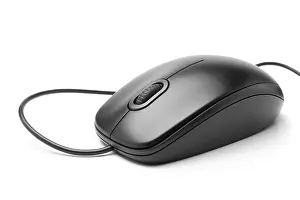 Isolated Studio Photo Imprime: Computer mouse on white background