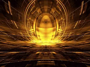 Futuristic Architecture Design Imprime: Concept sci fi or esoteric background - abstract computer generated 3d illustration